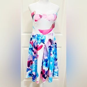 Hello Molly Dresses | Watercolor
Dress | Color: Blue/Pink